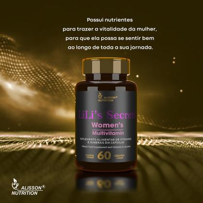 Imagem de Lilis Secrets Womens Multivitamin 3x60 cápsulas Multivitamínico para Mulheres