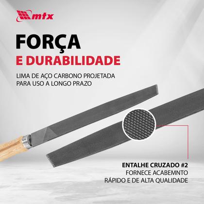 Imagem de Lima chata murca, 12pol., cabo de madeira, 300mm, 1pc // mtx