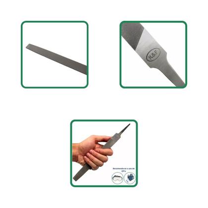 Imagem de Lima Enxada Multiuso Afiação e Debaste 8 Pol Sem cabo K&F