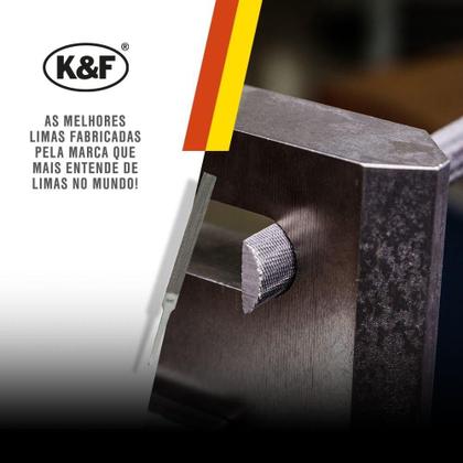 Imagem de Lima Meia-Cana Bastarda de 8 Pol. com Cabo - KF-4908BC