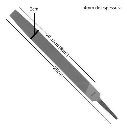 Imagem de Lima Para Amolar Enxada Ferramentas de Corte Chata Rayco 25cm