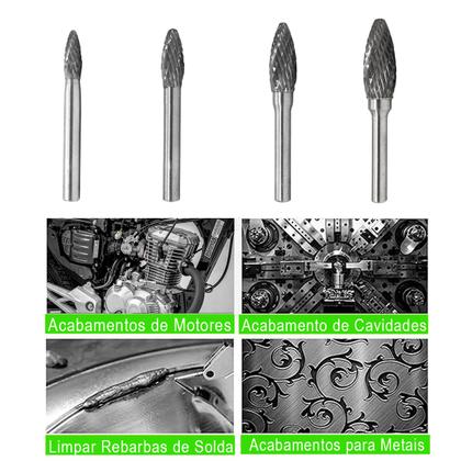 Imagem de Lima Rotativa Labareda 10mm Metal Duro Tungstênio - Ômega