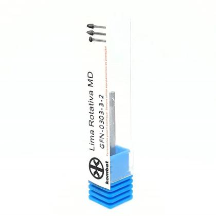 Imagem de Lima Rotativa Metal Duro Cônica Invert 3x3mm H3 Corte Simple