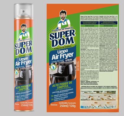 Imagem de Limpa Air Fryer Super Dom Limpeza Sem Esforço Spray Desengordurante250 Ml