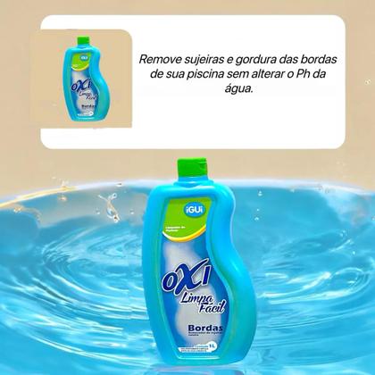 Imagem de Limpa Bordas Igui 1 Litro Para Piscinas Igui E Splash