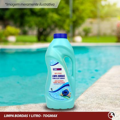 Imagem de Limpa Bordas Removedor de Gorduras de Piscinas Fibra Vinil Azulejo 1 Litro Togmax