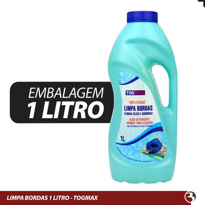 Imagem de Limpa Bordas Removedor de Gorduras de Piscinas Fibra Vinil Azulejo 1 Litro Togmax