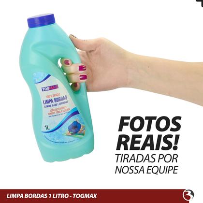 Imagem de Limpa Bordas Removedor de Gorduras de Piscinas Fibra Vinil Azulejo 1 Litro Togmax