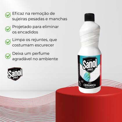 Imagem de Limpa ceramica 1l sanol pro