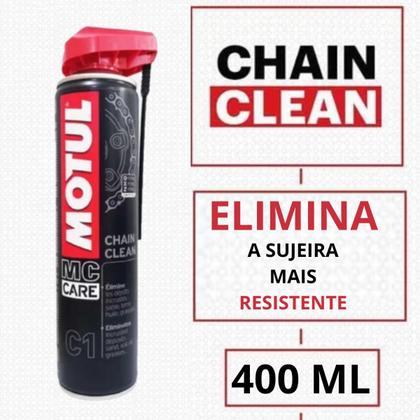 Imagem de Limpa Correntes Moto Motul C1 Clean Chain Spray 400ML