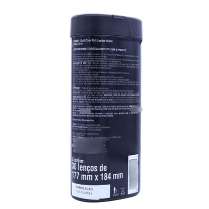 Imagem de Limpa couro 25 lenços gold class rich leather wipes meguiars