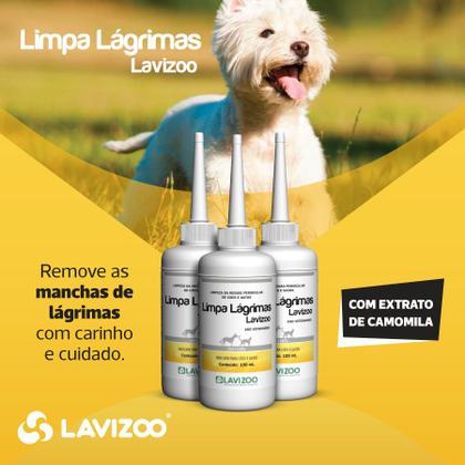 Imagem de Limpa Lágrimas Lavizoo 100ml Kit c/ 3