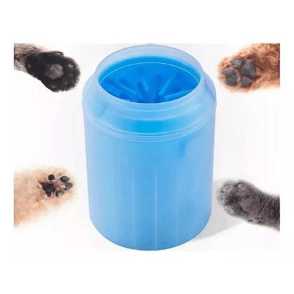 Imagem de Limpa Patas Azul Patinhas Cães Cachorros Pets Higiênico Lava