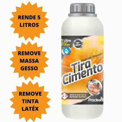 Imagem de Limpa Piso Sujeira De Cimento Massa Rejunte Rende 5 Litros