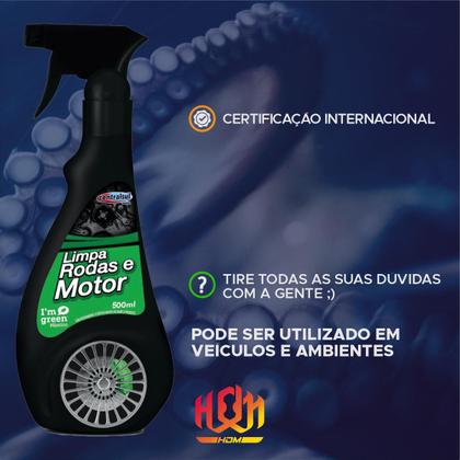 Imagem de Limpa Rodas Motor Automotivo Spray 500ML Limpeza Carro