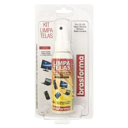 Imagem de Limpa Tela Brasforma Spray Kit 60ml para TV, Monitor, Notebook, Tablet e Celular - Código 419184