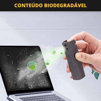 Imagem de Limpa Telas 2 em 1 com acao bactericida Recarregavel HPrime - 10ml