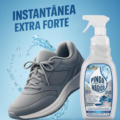 Imagem de Limpa Tênis Pingo Mágico Remove Manchas Sem Esforço! - Kit 2
