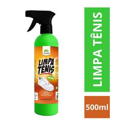 Imagem de Limpa tênis spray limpador a seco limpeza fácil maxbio 500ml