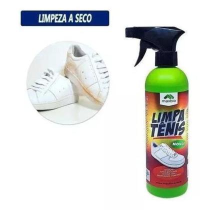 Imagem de Limpa tênis spray limpador a seco limpeza fácil maxbio 500ml