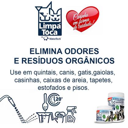 Imagem de Limpa Tóca 150 g - Eliminador De Odores Pet - Tira cheiro de xixi - Kit com 2