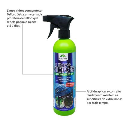 Imagem de Limpa vidros com protetor Teflon - Maxbio