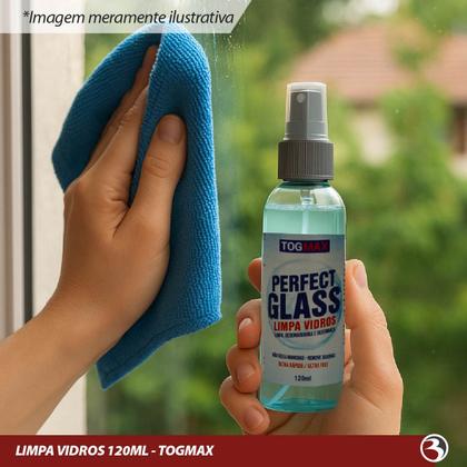 Imagem de Limpa Vidros Cristalizador Espelhos Automotivo Desembaça Desengordura 120ml Togmax