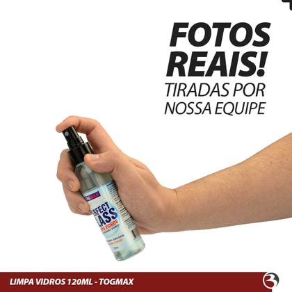 Imagem de Limpa Vidros Cristalizador Espelhos Automotivo Desembaça Desengordura 120ml Togmax