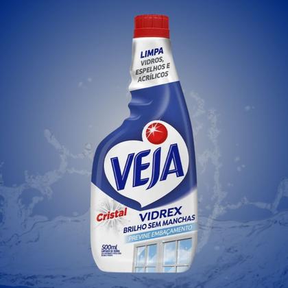 Imagem de Limpa Vidros Espelhos e Acrílicos Veja Vidrex Cristal 500ml