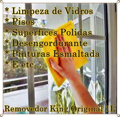 Imagem de Limpa Vidros Espelhos Gorduras Removedor Geral King Plus