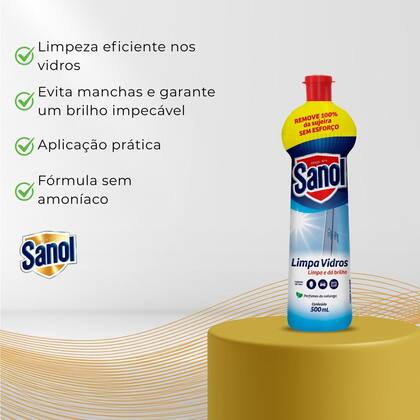 Imagem de Limpa vidros squeeze 500ml sanol