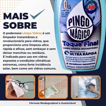 Imagem de Limpa Vidros Toque Final Pingo Magico