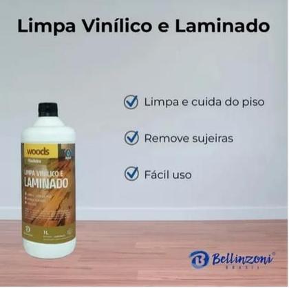 Imagem de Limpa Vinílico E Laminado 1 Litro Brilho Remove Sujeira Piso