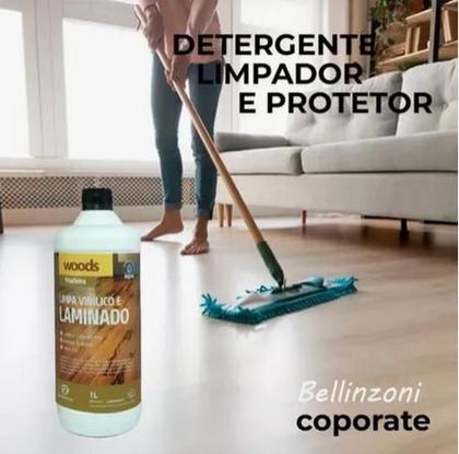 Imagem de Limpa Vinílico E Laminado 1 Litro Brilho Remove Sujeira Piso
