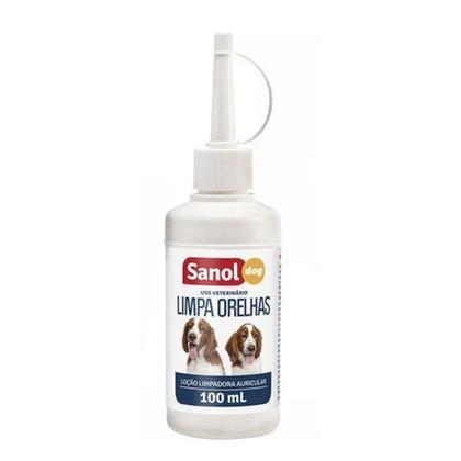 Imagem de Limpador de Orelha Pet para Cães Loção 100ml Sanol Dog