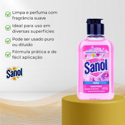 Imagem de Limpador de superficie baby 120ml sanol (6242)