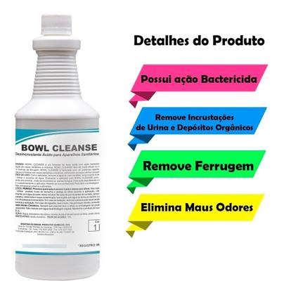 Imagem de Limpador De Vaso Sanitario Com Ação Desinfetante Bowl Cleanse 1L