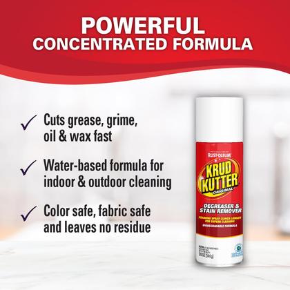 Imagem de Limpador/desengraxante removedor de manchas Aerosol Krud Kutter 339798 600mL