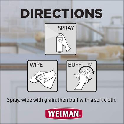 Imagem de Limpador e polidor de aço inoxidável Weiman 500mL (pacote com 6)