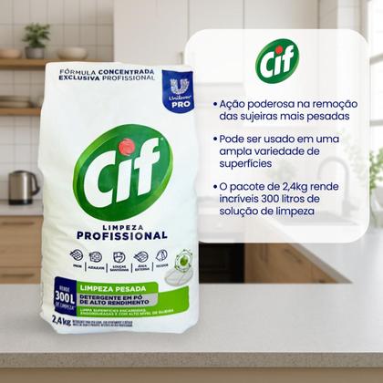 Imagem de Limpador Em Pó Cif - Limpeza Profissional 2,4Kg