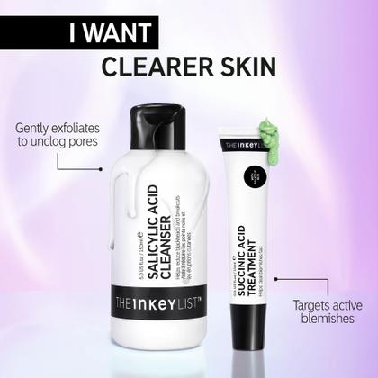 Imagem de Limpador Facial The INKEY List com Ácido Salicílico 150ml - Para Manchas