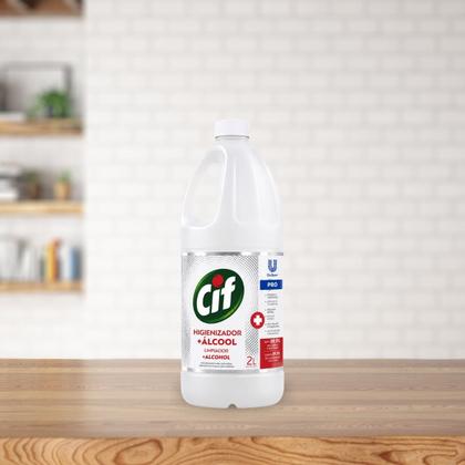 Imagem de Limpador Higienizador + Álcool Sem Cheiro CIF Pro 2 Litros