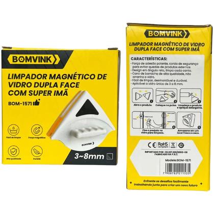 Imagem de Limpador Magnético De Vidro Dupla Face Com Super Imã