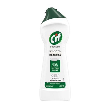 Imagem de Limpador Multiuso CIF Cremoso Limpeza Milagrosa Limão Kit 12
