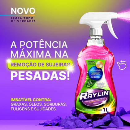 Imagem de Limpador Multiuso Desengraxante Limpeza Pesada Raylin 500ml