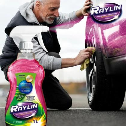 Imagem de Limpador Multiuso Raylin 1 Litro Desengordurante Limpeza Pesada