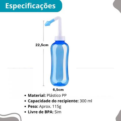 Imagem de Limpador Nasal Azul Premium Dois Bicos Pró