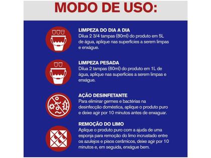Imagem de Limpador para Limpeza Pesada Cloro Ativo Veja 1L