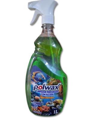 Imagem de Limpador Perfumado Com Álcool Polwax 1 Litro Algas Marinhas
