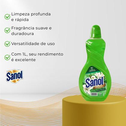 Imagem de Limpador perfumado green flowers 1l sanol